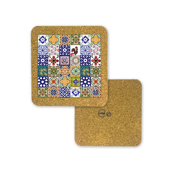 Tile 15cm in cork base
