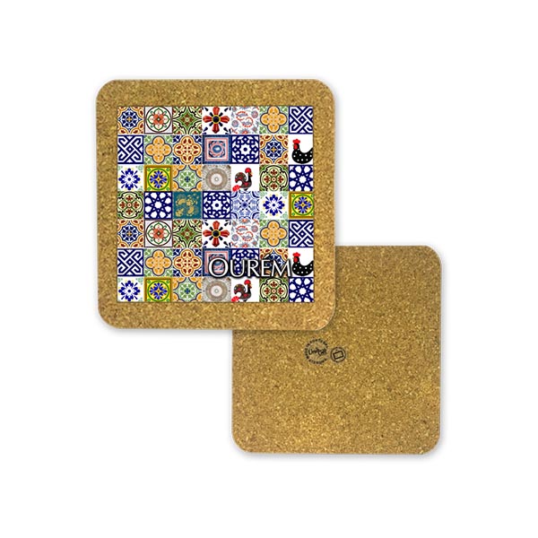 Tile 10cm in cork base