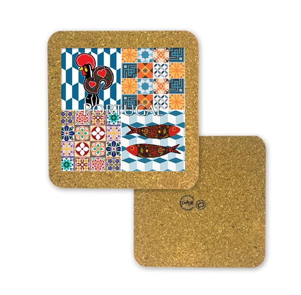 Tile 15cm in cork base