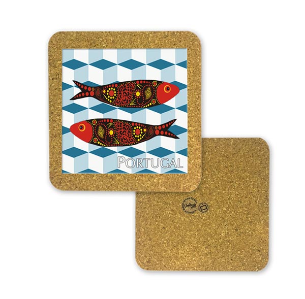Tile 15cm in cork base