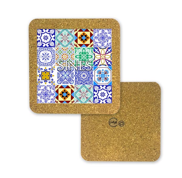 Tile 15cm in cork base
