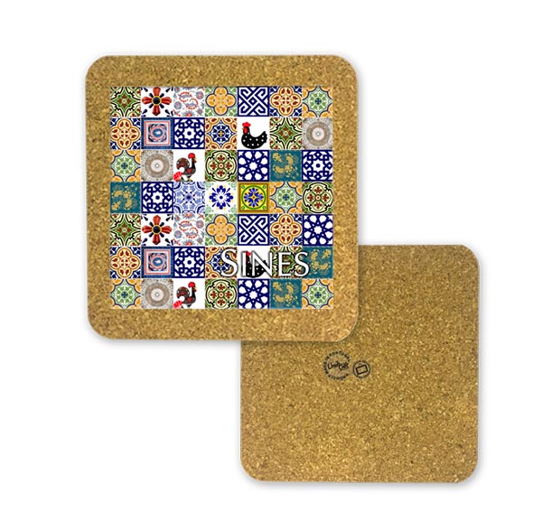 Tile 15cm in cork base