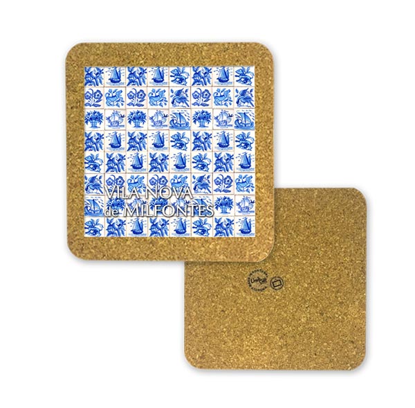 Tile 10cm in cork base