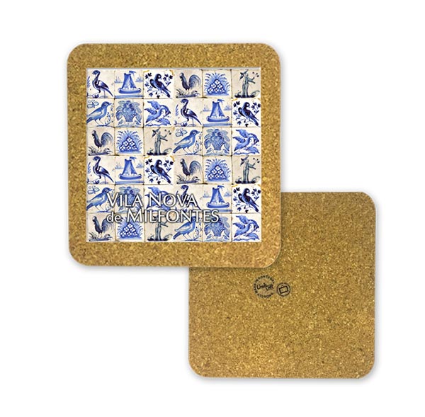 Tile 10cm in cork base