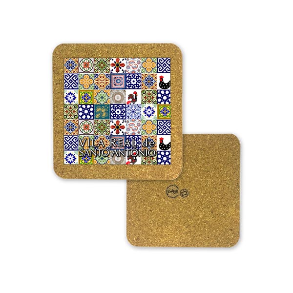 Tile 10cm in cork base