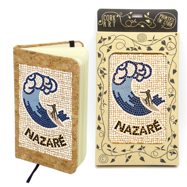 Notepads in cork 9x14cm, 80 sheets