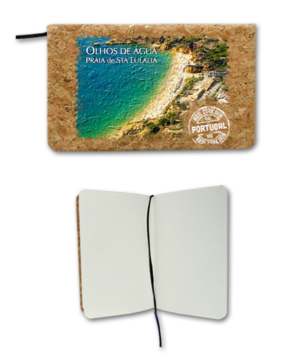 Notepad in cork - Olhos D´Agua