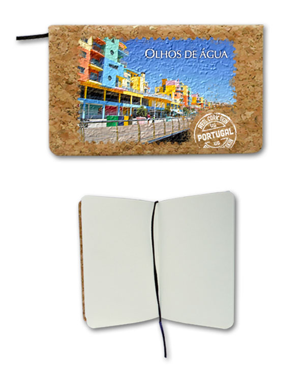 Notepad in cork - Olhos D´Agua