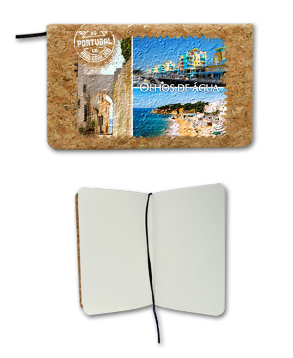 Notepad in cork - Olhos D´Agua