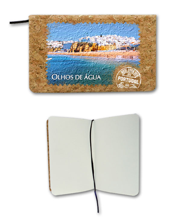 Notepad in cork - Olhos D´Agua
