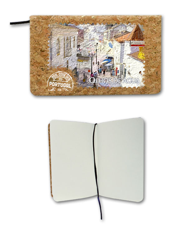 Notepad in cork - Olhos D´Agua
