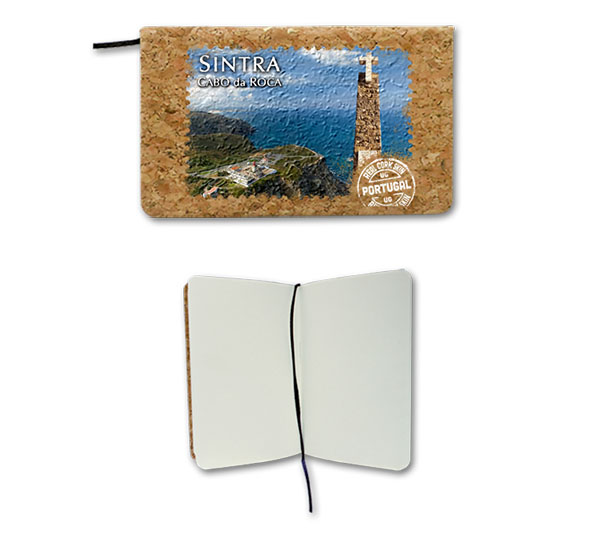Notepads in cork 9x14cm, 80 sheets