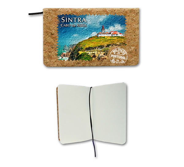 Notepads in cork 9x14cm, 80 sheets