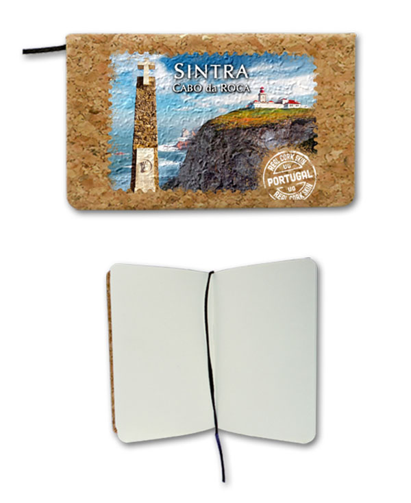 Notepads in cork 9x14cm, 80 sheets