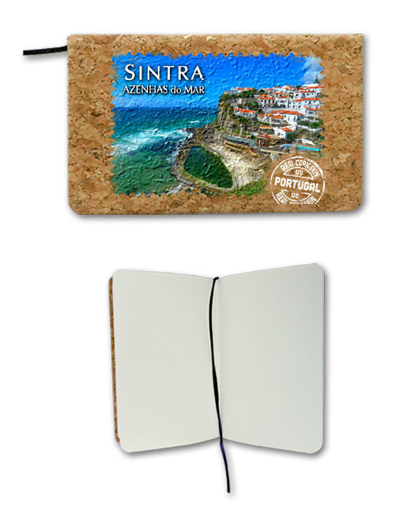 Notepads in cork 9x14cm, 80 sheets