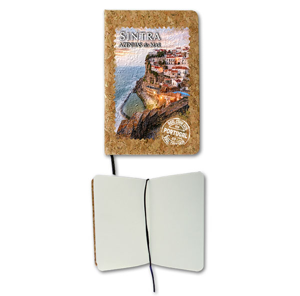 Notepads in cork 9x14cm, 80 sheets