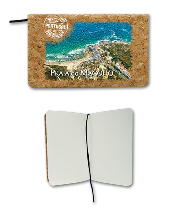 Notepads in cork 9x14cm, 80 sheets