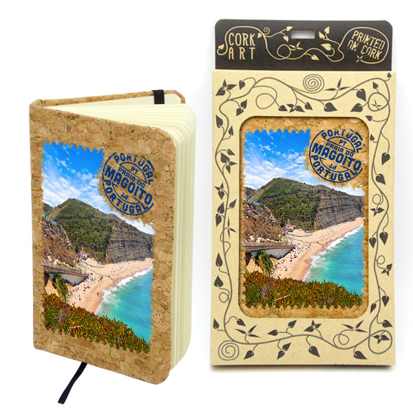 Notepads in cork 9x14cm, 80 sheets
