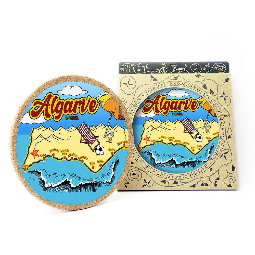 19cm cork round base