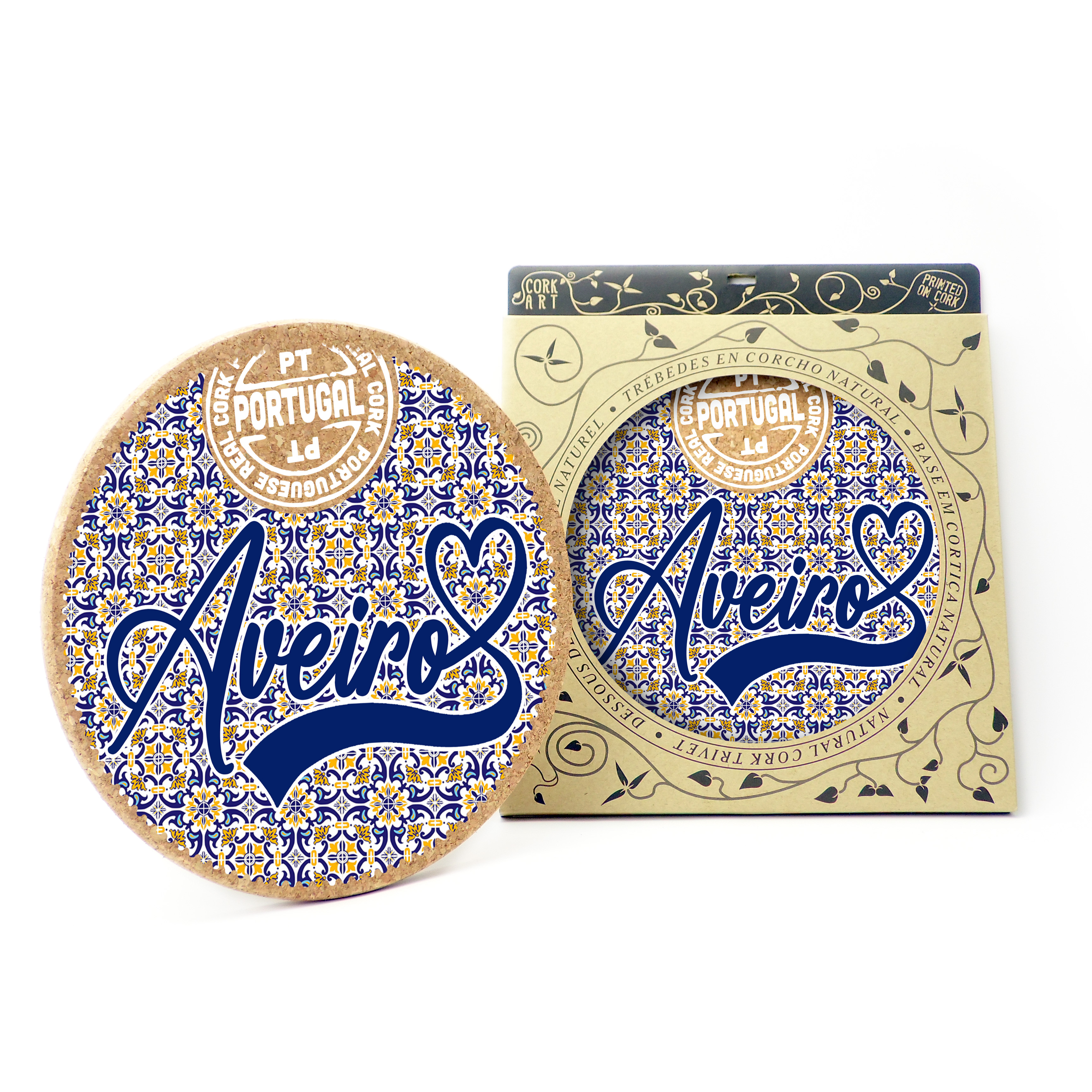 19cm round base in cork