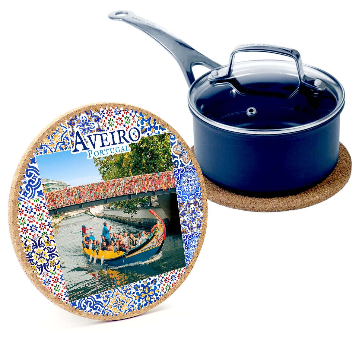 Round cork bases 195mmx10mm