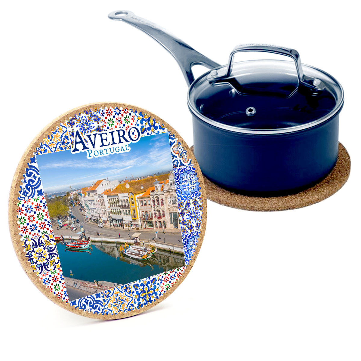 Round cork bases 195mmx10mm