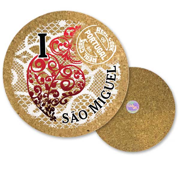 19cm cork round base - S.Miguel