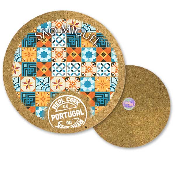 19cm cork round base - S.Miguel