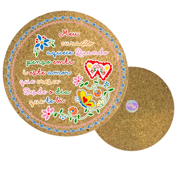 Round cork bases 195mmx10mm