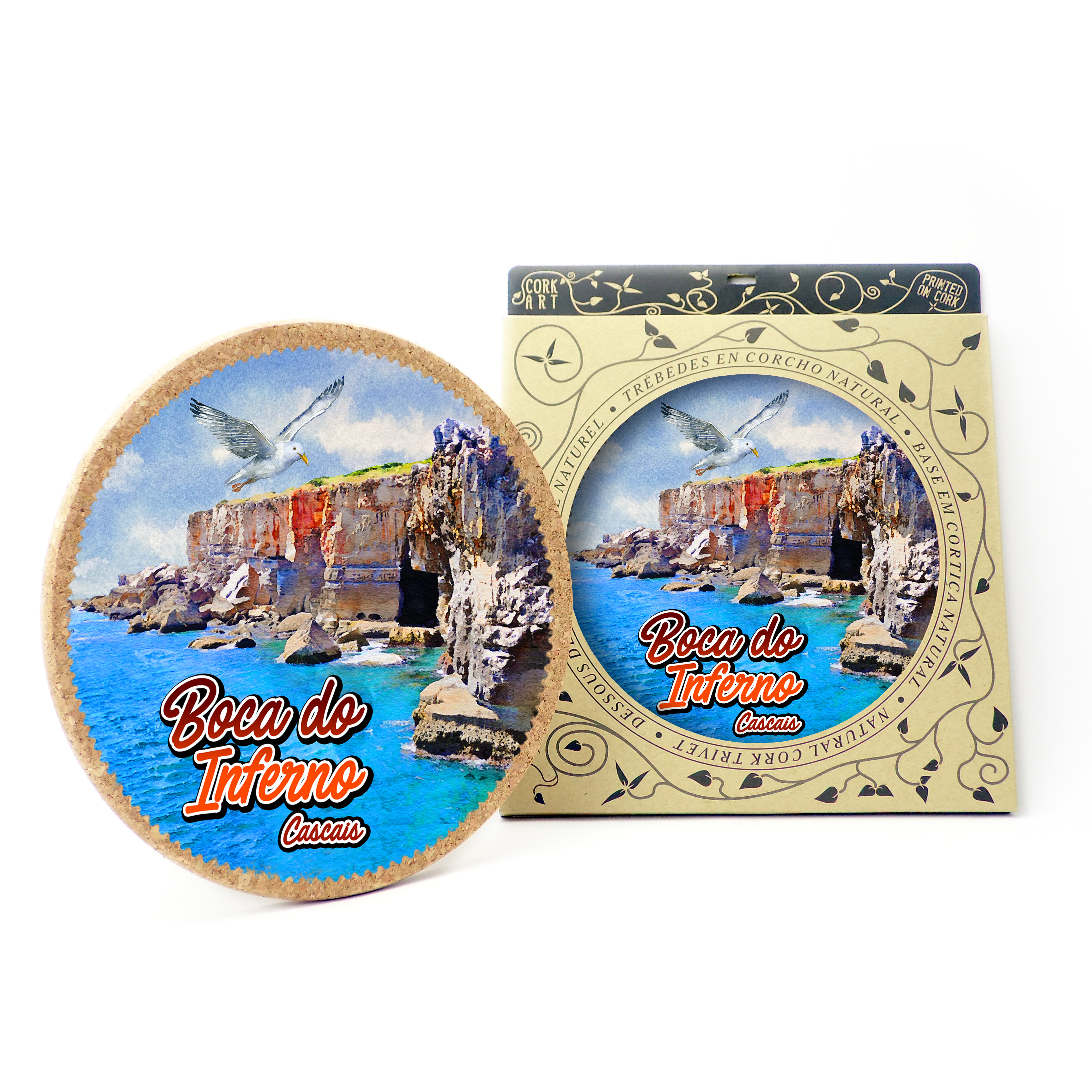 Round cork bases 195mmx10mm