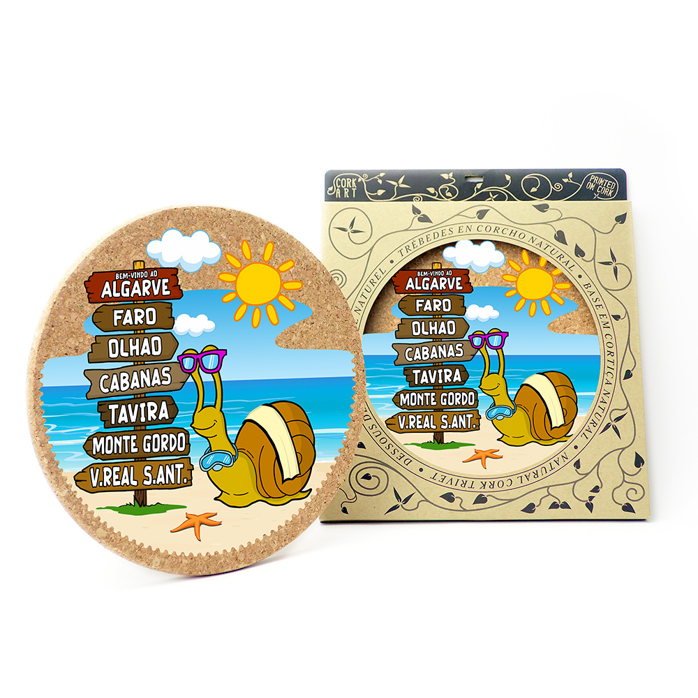 19cm cork round base