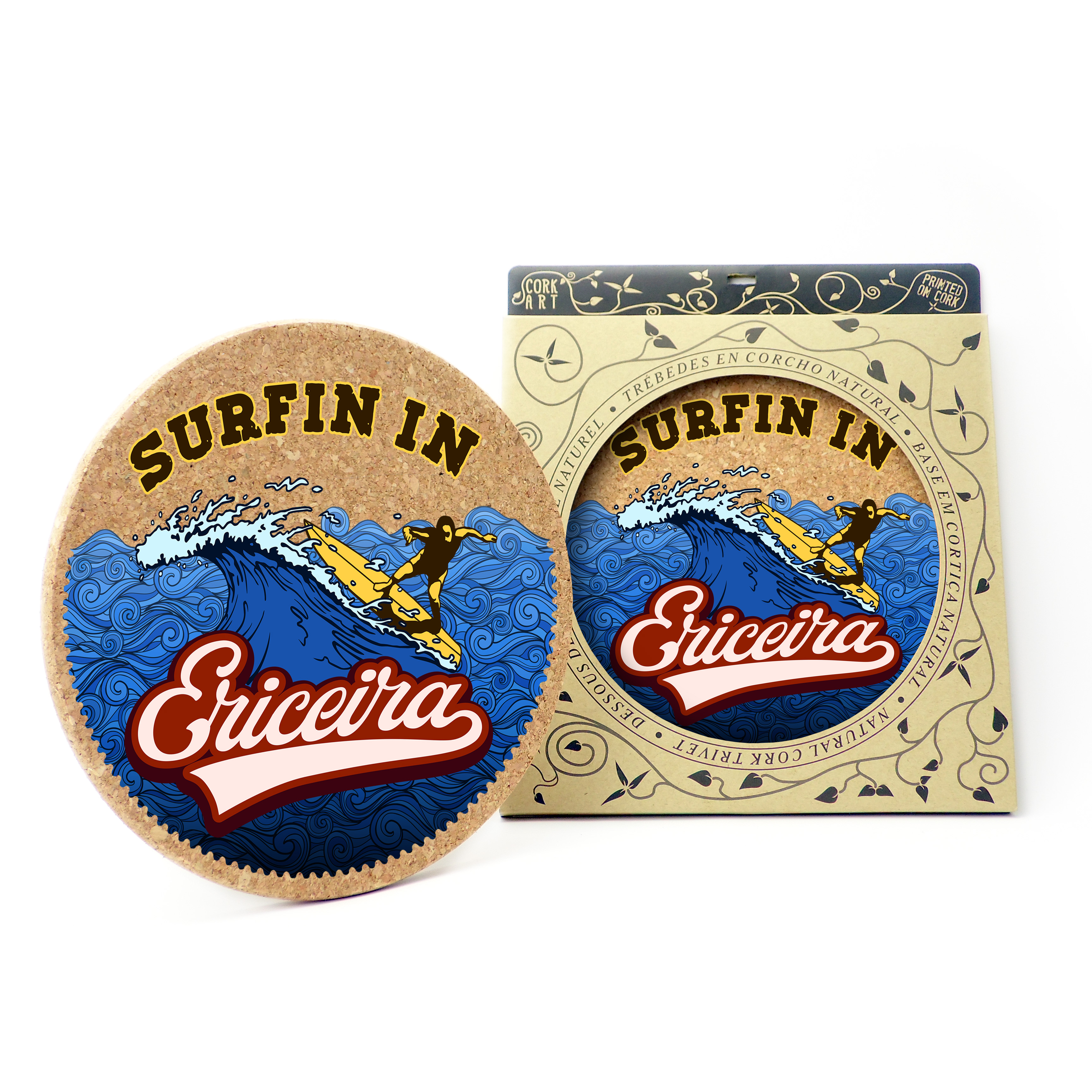 19cm cork round base