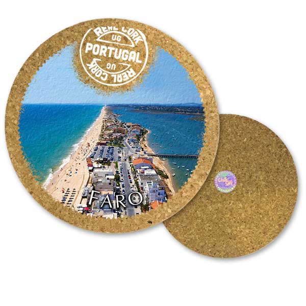 19cm cork round base