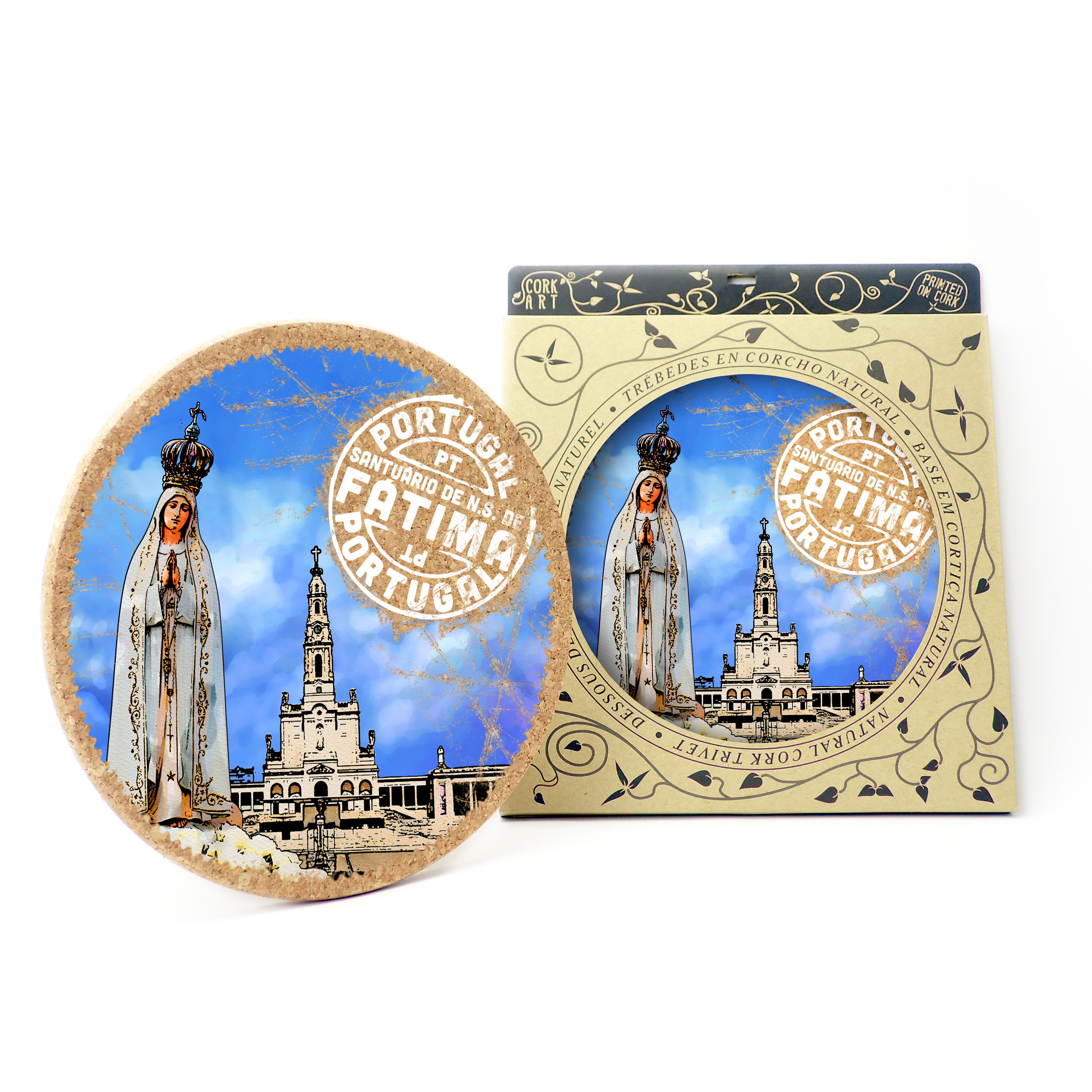 19cm cork round base