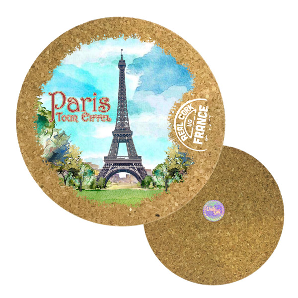 19cm cork round base