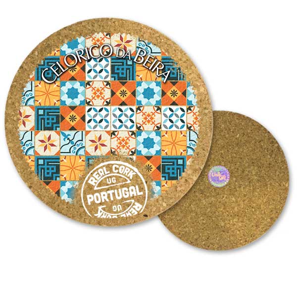 19cm cork round base