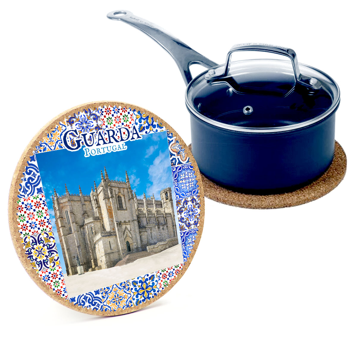 19cm cork round base