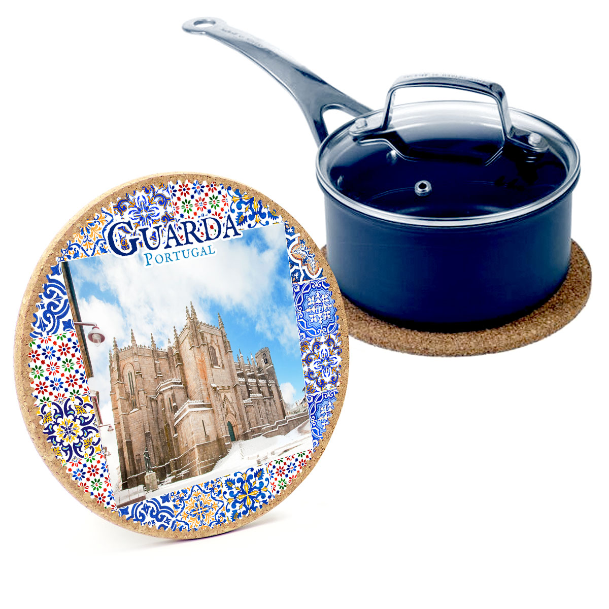 19cm cork round base