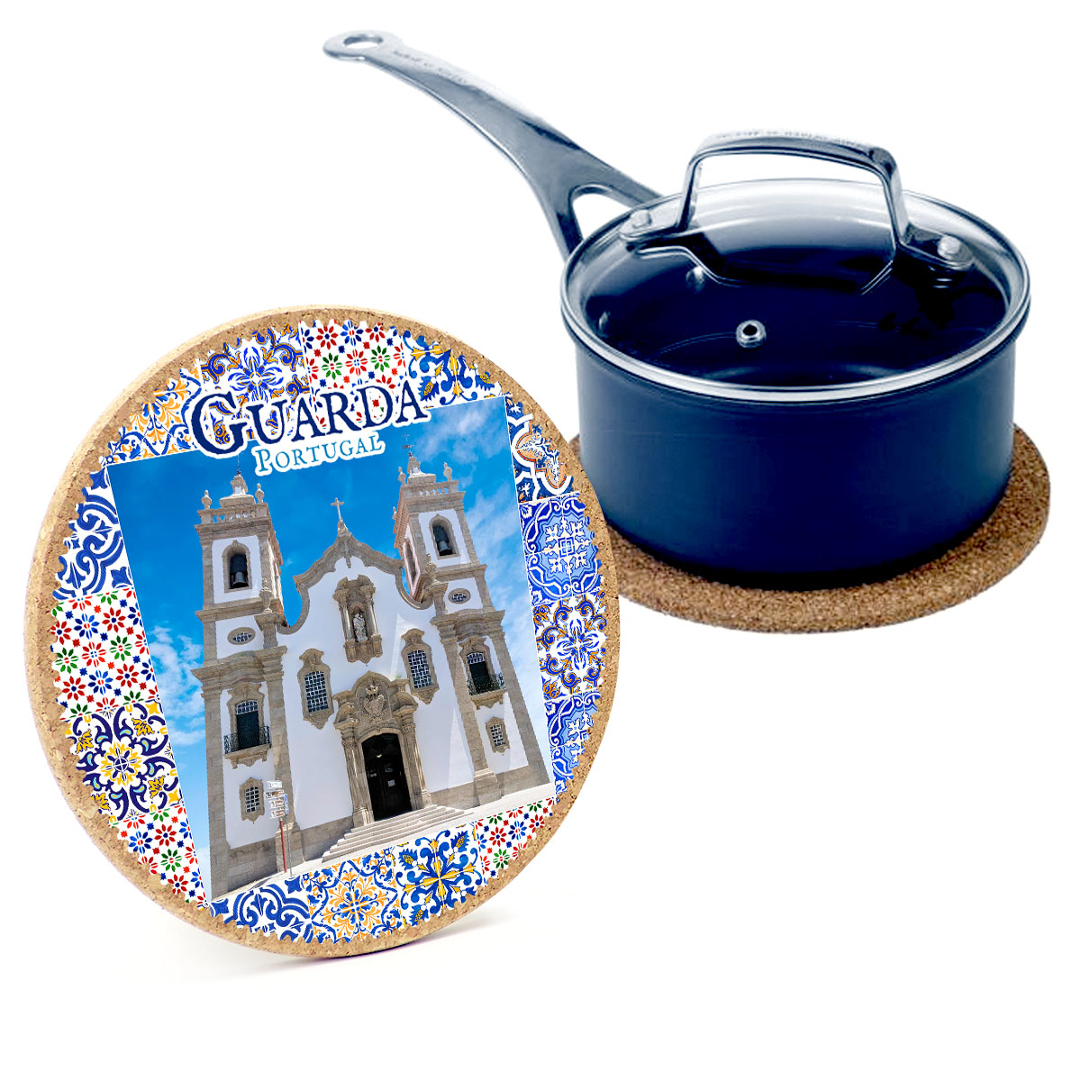 19cm cork round base