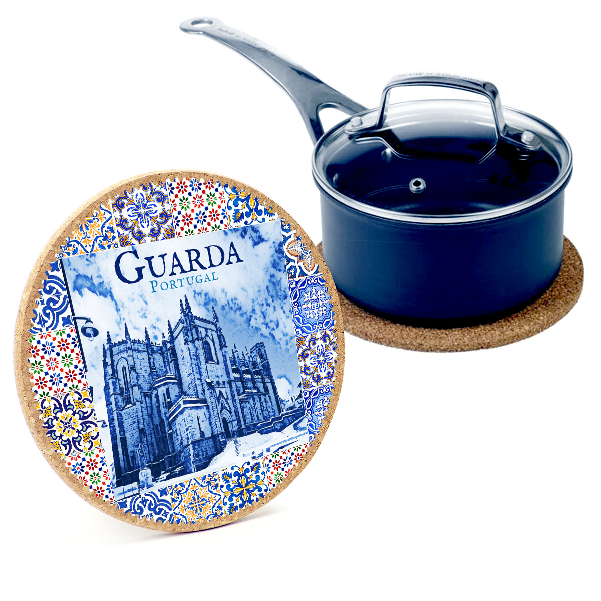 19cm cork round base