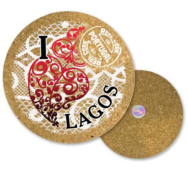 Round cork bases 195mmx10mm