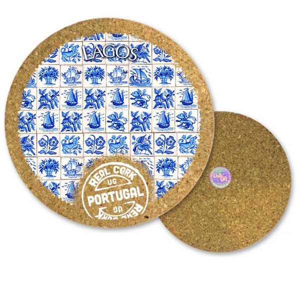 Round cork bases 195mmx10mm