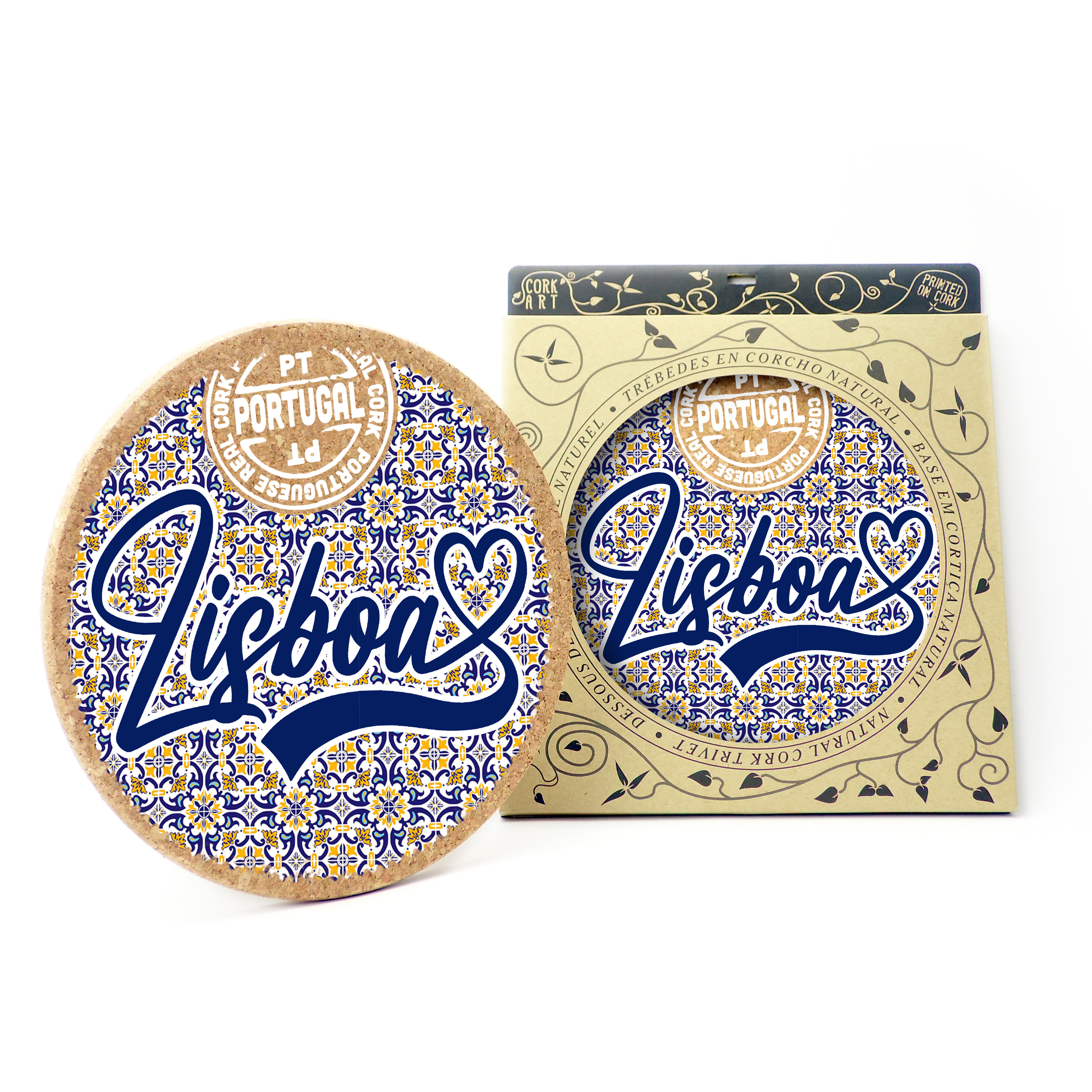 Round cork bases 195mmx10mm