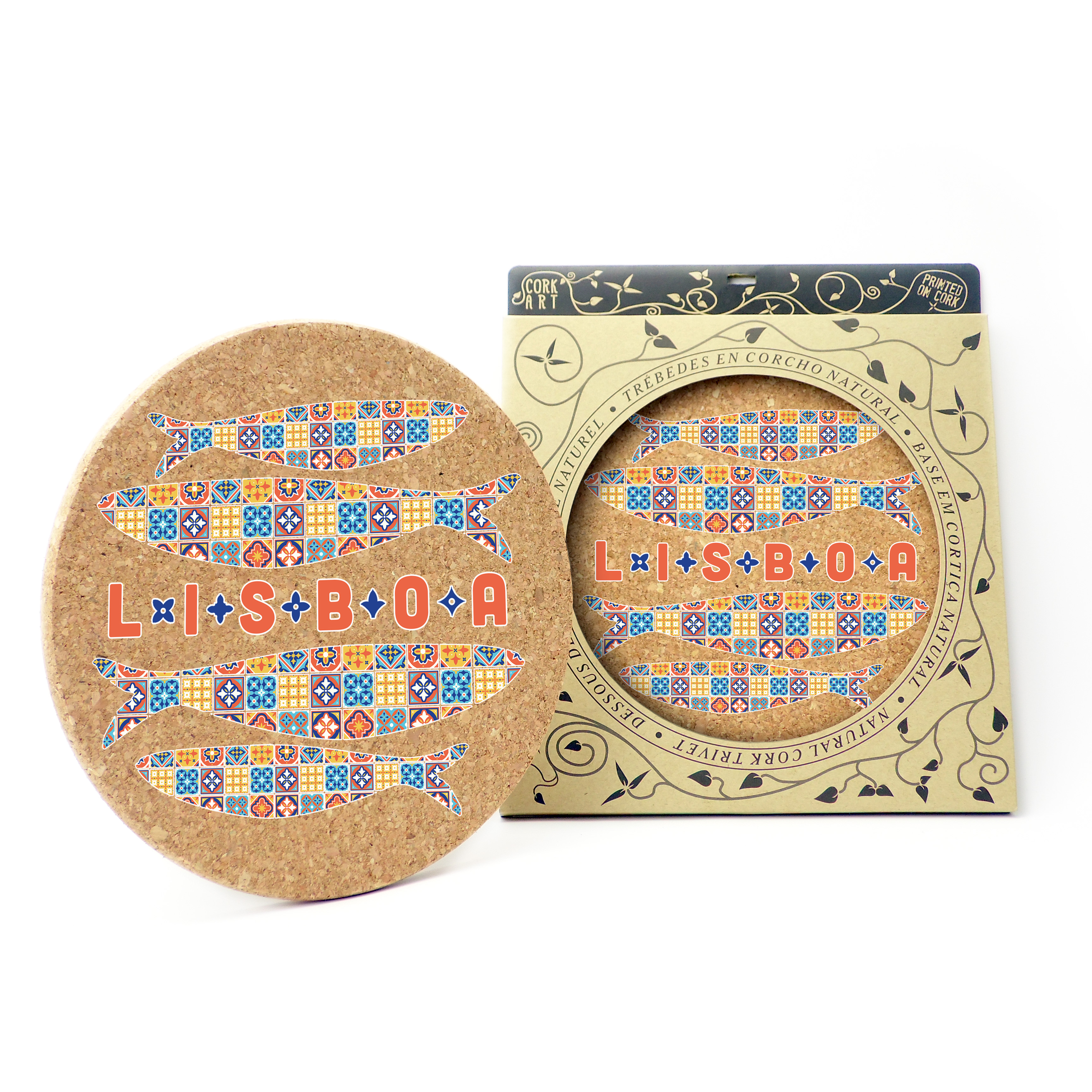 19cm cork round base