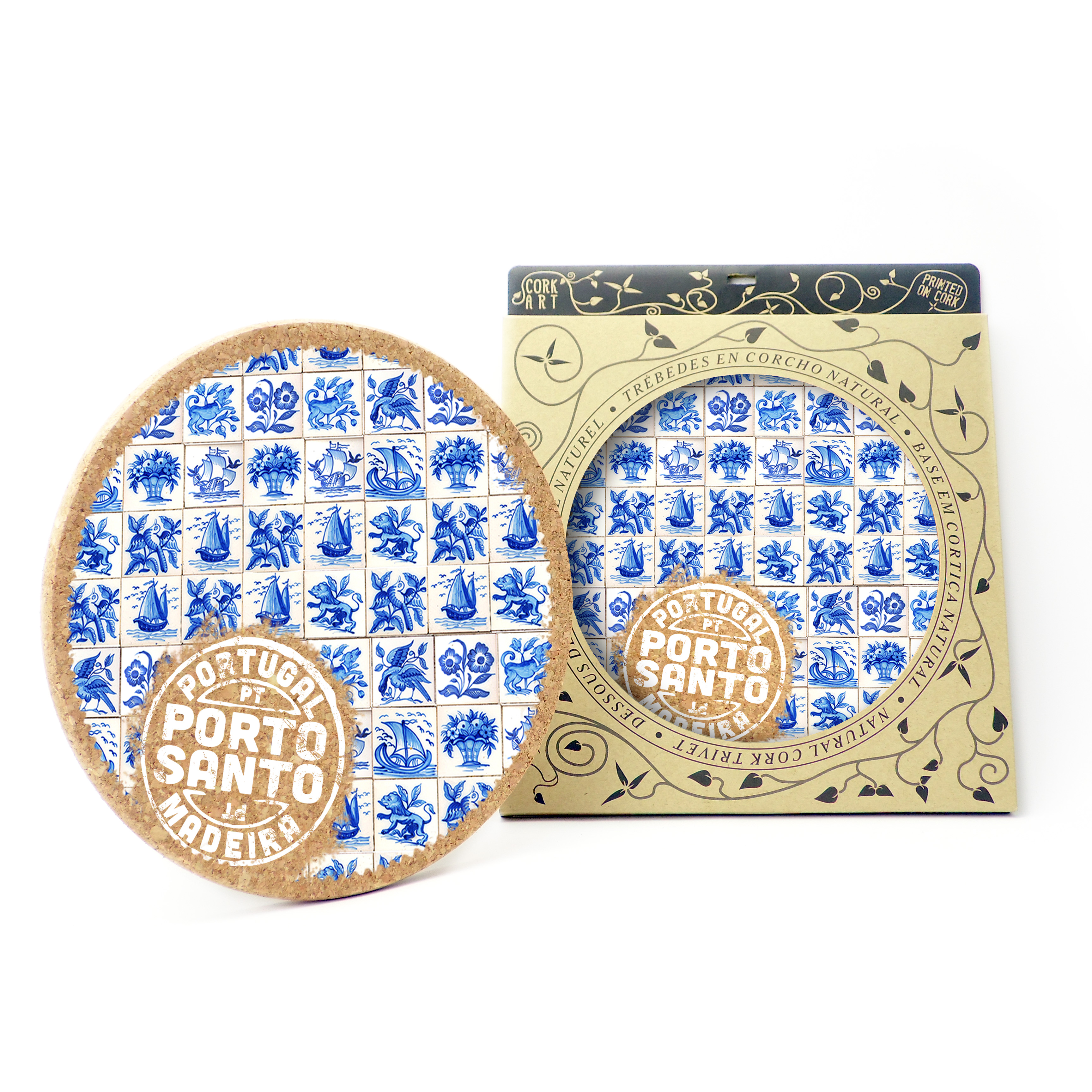 19cm cork round base