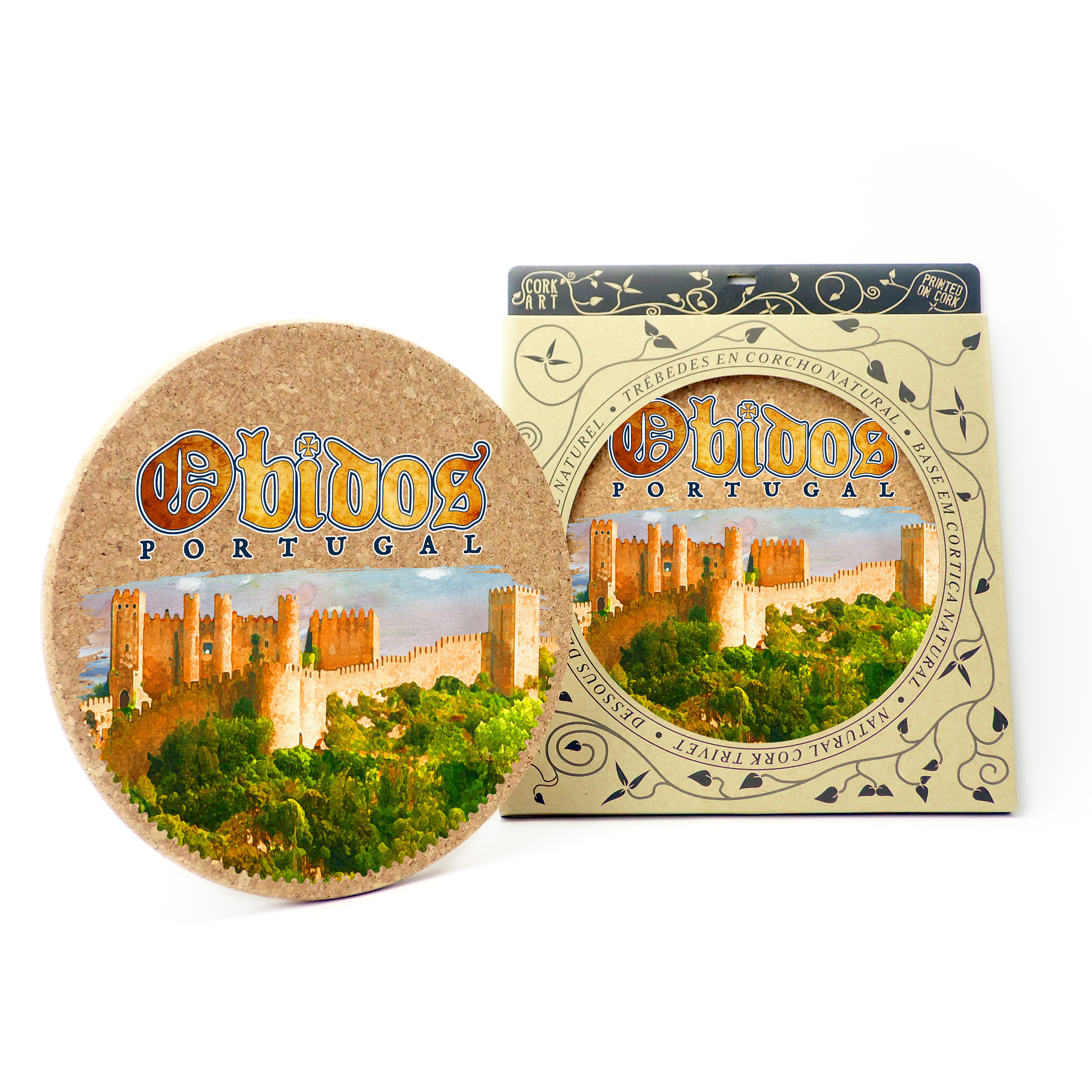 19cm cork round base