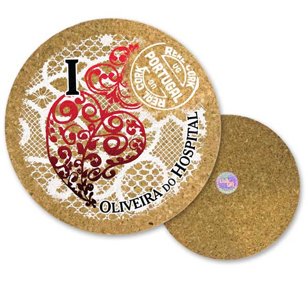 19cm cork round base