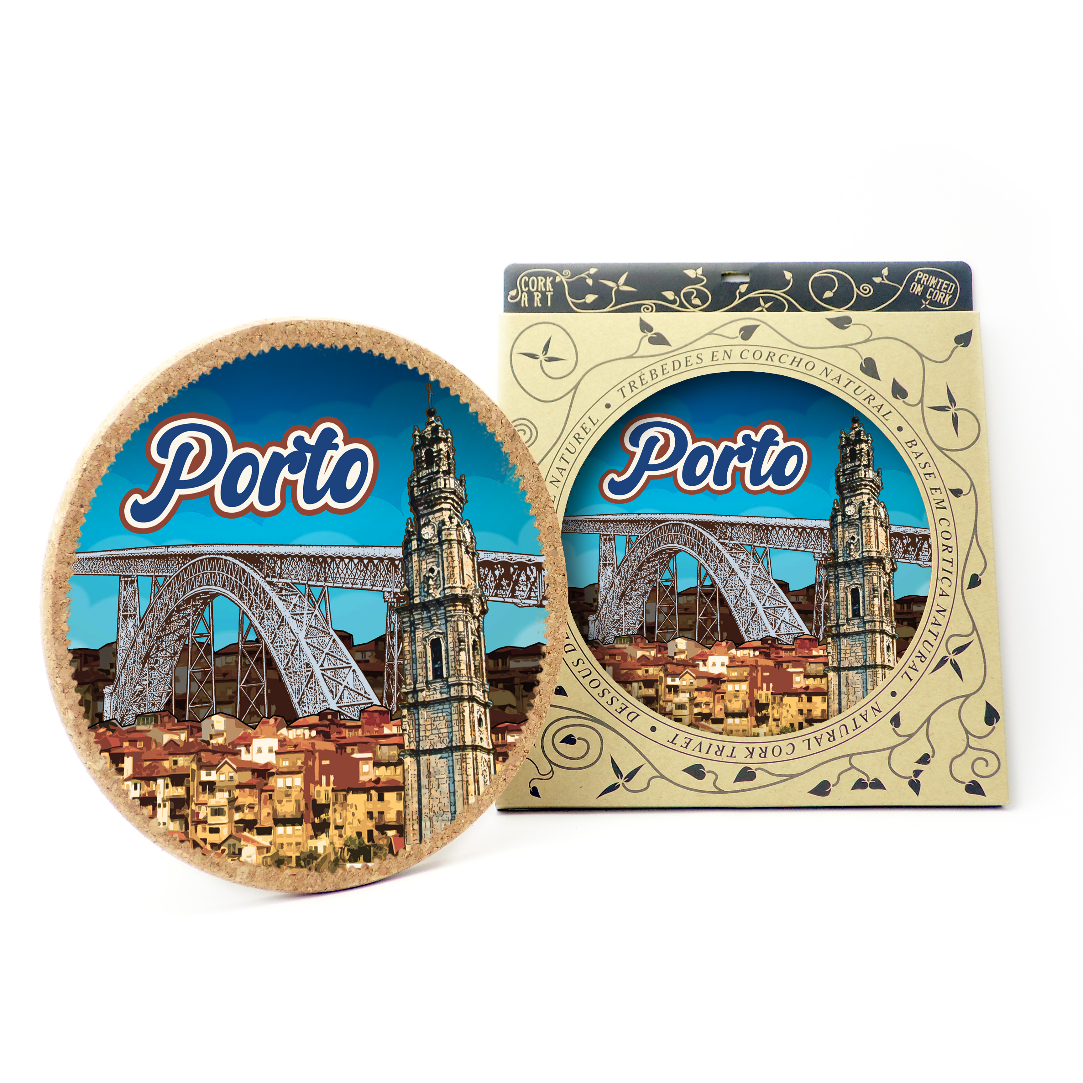 19cm cork round base