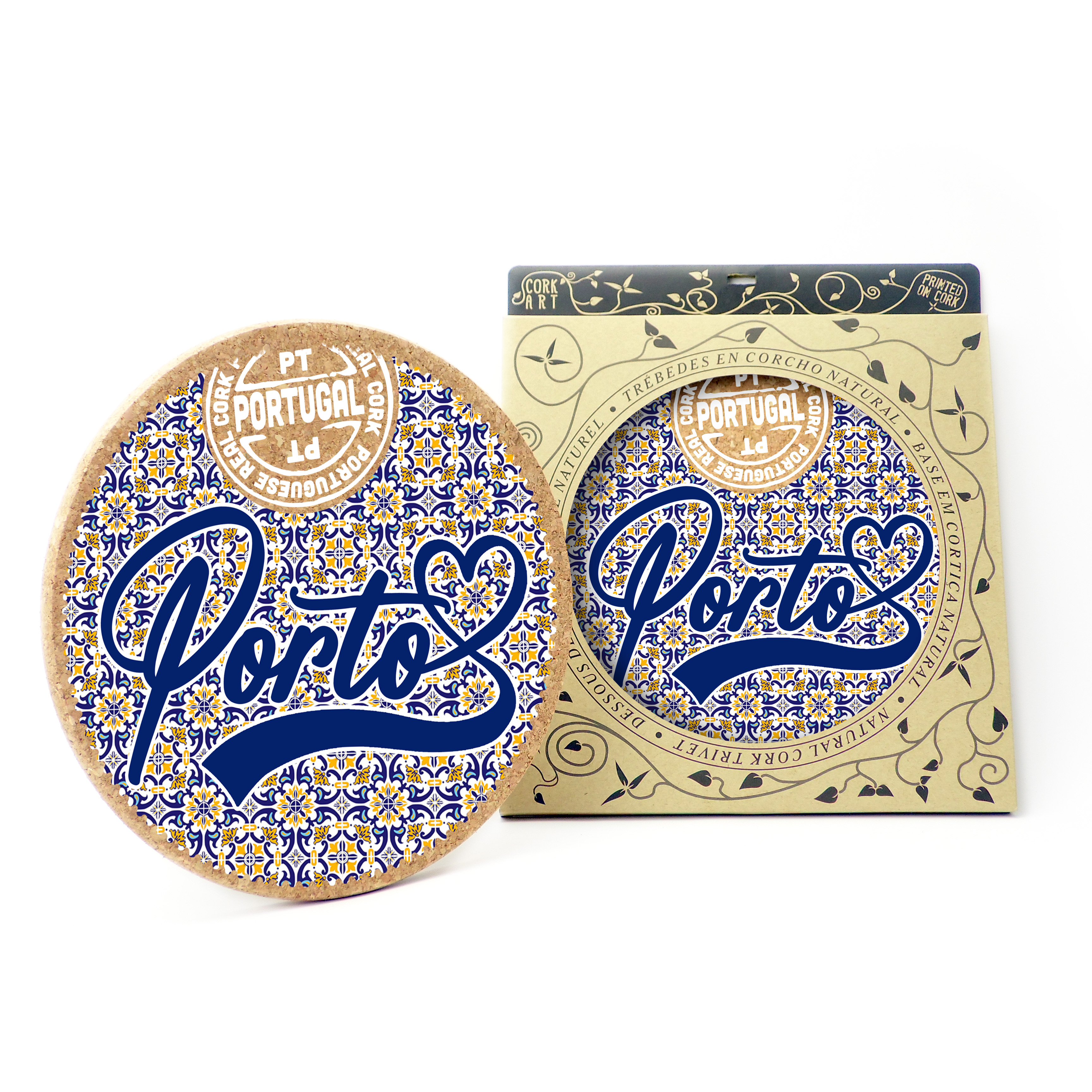 Round cork bases 195mmx10mm