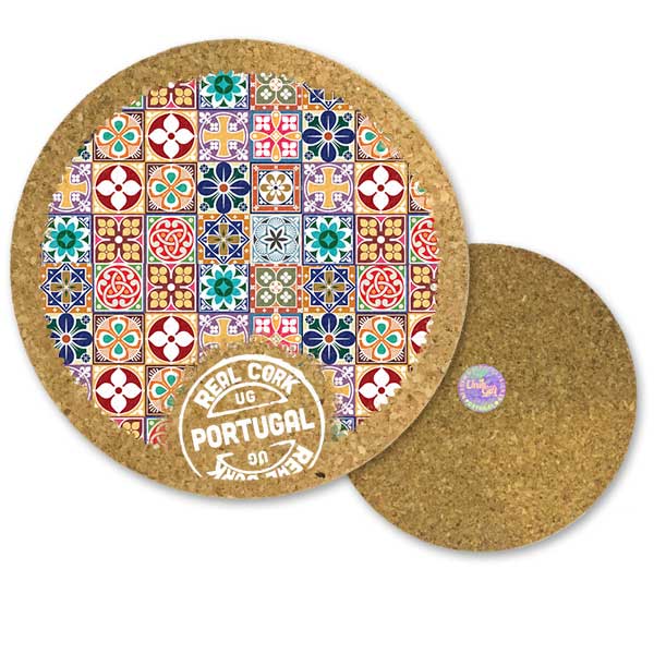 19cm cork round base